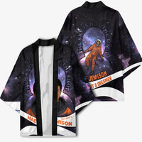 Mae Jemison Kimono Cartoon Astronaut Portrait, The Sky Is Not the Limit Quote and Galaxy Dreamer - Wonder Print Shop
