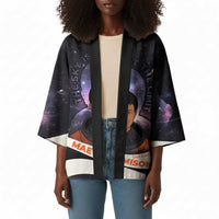 Mae Jemison Kimono Cartoon Astronaut Portrait, The Sky Is Not the Limit Quote and Galaxy Dreamer - Wonder Print Shop