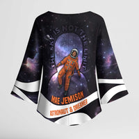 Mae Jemison Kimono Sleeve Blouse Cartoon Astronaut Portrait, The Sky Is Not the Limit Quote and Galaxy Dreamer - Wonder Print Shop