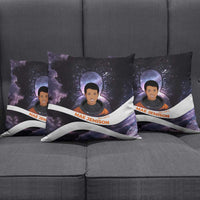 Mae Jemison Pillow Cover Cartoon Astronaut Portrait, The Sky Is Not the Limit Quote and Galaxy Dreamer - Wonder Print Shop