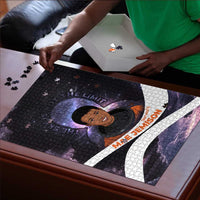 Mae Jemison Puzzle Cartoon Astronaut Portrait, The Sky Is Not the Limit Quote and Galaxy Dreamer - Wonder Print Shop
