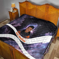 Mae Jemison Quilt Cartoon Astronaut Portrait, The Sky Is Not the Limit Quote and Galaxy Dreamer - Wonder Print Shop