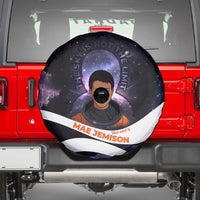 Mae Jemison Spare Tire Cover Cartoon Astronaut Portrait, The Sky Is Not the Limit Quote and Galaxy Dreamer - Wonder Print Shop