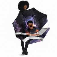 Mae Jemison Umbrella Cartoon Astronaut Portrait, The Sky Is Not the Limit Quote and Galaxy Dreamer - Wonder Print Shop