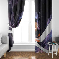 Mae Jemison Window Curtain Cartoon Astronaut Portrait, The Sky Is Not the Limit Quote and Galaxy Dreamer - Wonder Print Shop