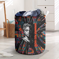 Chimamanda Ngozi Adichie Laundry Basket with Monochrome Portrait, The Danger of a Single Story Quote - Wonder Print Shop