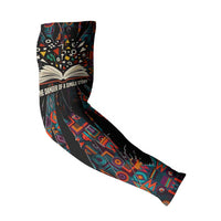 Chimamanda Ngozi Adichie Arm Sleeves with Monochrome Portrait, The Danger of a Single Story Quote - Wonder Print Shop