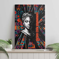 Chimamanda Ngozi Adichie Canvas Wall Art with Monochrome Portrait, The Danger of a Single Story Quote - Wonder Print Shop