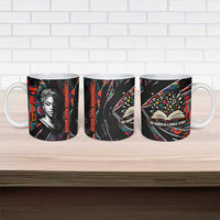 Chimamanda Ngozi Adichie Ceramic Mug with Monochrome Portrait, The Danger of a Single Story Quote - Wonder Print Shop