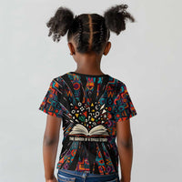 Chimamanda Ngozi Adichie Kid T shirt with Monochrome Portrait, The Danger of a Single Story Quote - Wonder Print Shop
