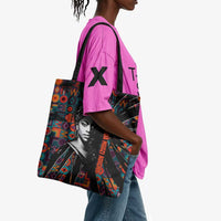 Chimamanda Ngozi Adichie Tote Bag with Monochrome Portrait, The Danger of a Single Story Quote - Wonder Print Shop