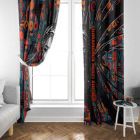Chimamanda Ngozi Adichie Window Curtain with Monochrome Portrait, The Danger of a Single Story Quote - Wonder Print Shop