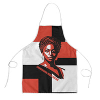 Chimamanda Ngozi Adichie Apron with Bold Red Portrait, We Should All Be Feminists Quote - Wonder Print Shop
