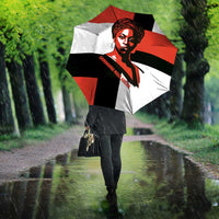 Chimamanda Ngozi Adichie Umbrella with Bold Red Portrait, We Should All Be Feminists Quote - Wonder Print Shop