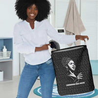 Chimamanda Ngozi Adichie Laundry Basket with Expressive Speaking Portrait, Stories Shape Reality - Wonder Print Shop