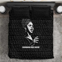 Chimamanda Ngozi Adichie Bedding Set with Expressive Speaking Portrait, Stories Shape Reality - Wonder Print Shop