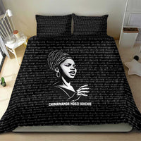 Chimamanda Ngozi Adichie Bedding Set with Expressive Speaking Portrait, Stories Shape Reality - Wonder Print Shop