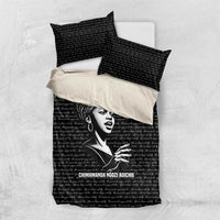 Chimamanda Ngozi Adichie Bedding Set with Expressive Speaking Portrait, Stories Shape Reality - Wonder Print Shop