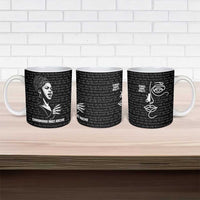 Chimamanda Ngozi Adichie Ceramic Mug with Expressive Speaking Portrait, Stories Shape Reality - Wonder Print Shop