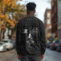 Chimamanda Ngozi Adichie Long Sleeve Shirt with Expressive Speaking Portrait, Stories Shape Reality - Wonder Print Shop