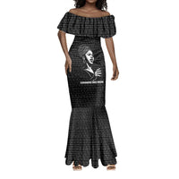Chimamanda Ngozi Adichie Mermaid Dress with Expressive Speaking Portrait, Stories Shape Reality - Wonder Print Shop