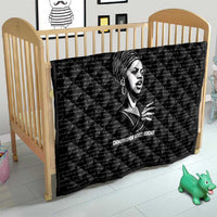 Chimamanda Ngozi Adichie Quilt with Expressive Speaking Portrait, Stories Shape Reality - Wonder Print Shop