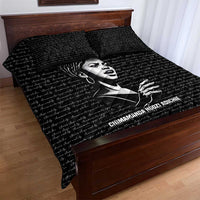 Chimamanda Ngozi Adichie Quilt Bed Set with Expressive Speaking Portrait, Stories Shape Reality - Wonder Print Shop