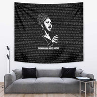 Chimamanda Ngozi Adichie Tapestry with Expressive Speaking Portrait, Stories Shape Reality - Wonder Print Shop