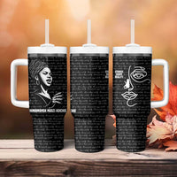 Chimamanda Ngozi Adichie Tumbler With Handle with Expressive Speaking Portrait, Stories Shape Reality - Wonder Print Shop