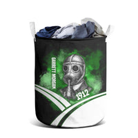 Garrett Morgan Laundry Basket with Gas Mask Invention Illustration, Inventing to Save Lives Quote - Wonder Print Shop