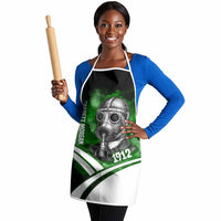Garrett Morgan Apron with Gas Mask Invention Illustration, Inventing to Save Lives Quote - Wonder Print Shop