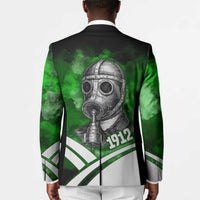 Garrett Morgan Blazer with Gas Mask Invention Illustration, Inventing to Save Lives Quote - Wonder Print Shop
