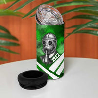 Garrett Morgan 4 in 1 Can Cooler Tumbler with Gas Mask Invention Illustration, Inventing to Save Lives Quote - Wonder Print Shop