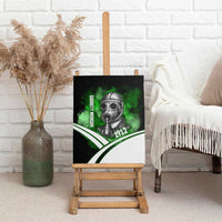 Garrett Morgan Canvas Wall Art with Gas Mask Invention Illustration, Inventing to Save Lives Quote - Wonder Print Shop