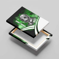 Garrett Morgan Canvas Wall Art with Gas Mask Invention Illustration, Inventing to Save Lives Quote - Wonder Print Shop