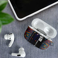 Garrett Morgan AirPods Case with Full Body Portrait, Stop Wait Go Quote, Traffic Light Design - Wonder Print Shop