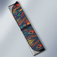 Garrett Morgan Auto Sun Shade with Full Body Portrait, Stop Wait Go Quote, Traffic Light Design - Wonder Print Shop