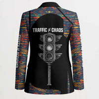 Garrett Morgan Blazer with Full Body Portrait, Stop Wait Go Quote, Traffic Light Design - Wonder Print Shop