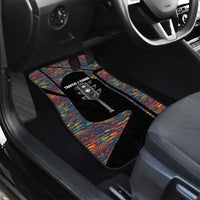 Garrett Morgan Car Mats with Full Body Portrait, Stop Wait Go Quote, Traffic Light Design - Wonder Print Shop