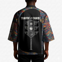 Garrett Morgan Kimono with Full Body Portrait, Stop Wait Go Quote, Traffic Light Design - Wonder Print Shop