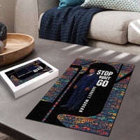 Garrett Morgan Puzzle with Full Body Portrait, Stop Wait Go Quote, Traffic Light Design - Wonder Print Shop