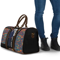 Garrett Morgan Travel Bag with Full Body Portrait, Stop Wait Go Quote, Traffic Light Design - Wonder Print Shop