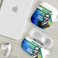 Garrett Morgan AirPods Case with Real Impact Quote, Black Inventor Portrait and Vibrant Watercolor - Wonder Print Shop