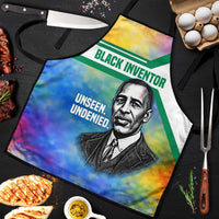 Garrett Morgan Apron with Real Impact Quote, Black Inventor Portrait and Vibrant Watercolor - Wonder Print Shop
