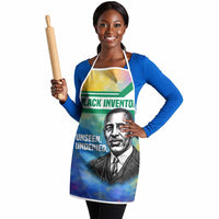 Garrett Morgan Apron with Real Impact Quote, Black Inventor Portrait and Vibrant Watercolor - Wonder Print Shop