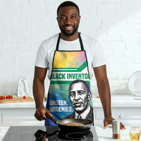 Garrett Morgan Apron with Real Impact Quote, Black Inventor Portrait and Vibrant Watercolor - Wonder Print Shop