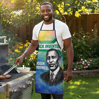 Garrett Morgan Apron with Real Impact Quote, Black Inventor Portrait and Vibrant Watercolor - Wonder Print Shop