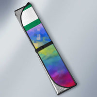 Garrett Morgan Auto Sun Shade with Real Impact Quote, Black Inventor Portrait and Vibrant Watercolor - Wonder Print Shop
