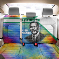 Garrett Morgan Back Car Seat Cover with Real Impact Quote, Black Inventor Portrait and Vibrant Watercolor - Wonder Print Shop