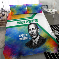 Garrett Morgan Bedding Set with Real Impact Quote, Black Inventor Portrait and Vibrant Watercolor - Wonder Print Shop